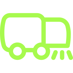 Street Sweeping Truck Icon 